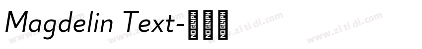 Magdelin Text字体转换